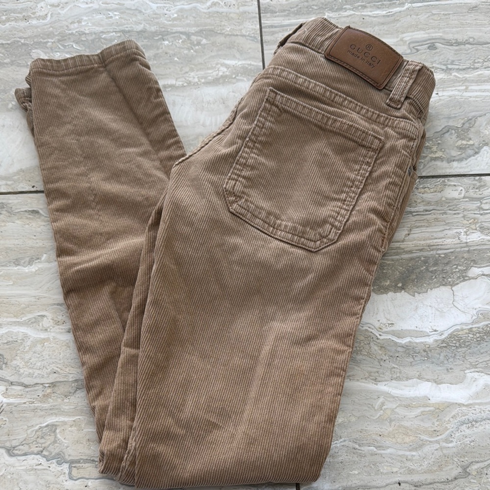 Gucci Tan Corduroy Pants